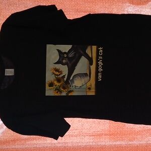 Funny Cat Tee XL 100% COTTON NWOT  Never worn.